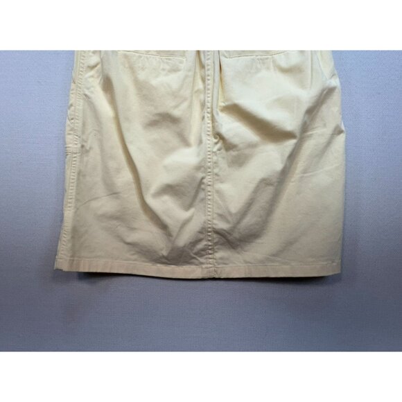 Lands End Women's Mini Skort Lightweight Cotton Size 10T Pale Yellow Casual Stre - Picture 9 of 10